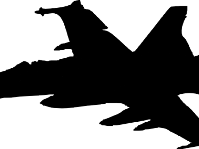 Hornet Clipart Transparent - Pesawat Tempur Silhouettes Png (640x480)