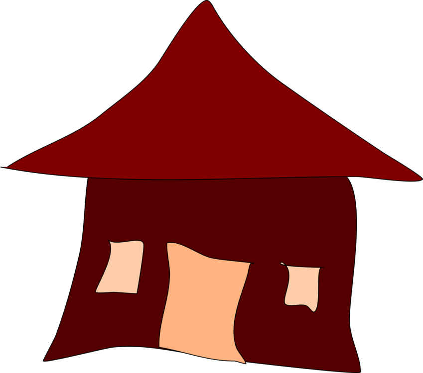 Beach Hut Shack House Nipa Hut - กระท่อม การ์ตูน Png (849x750)