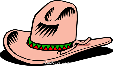 Cowboy Hat Royalty Free Vector Clip Art Illustration - Cowboyhut Clipart (480x283)