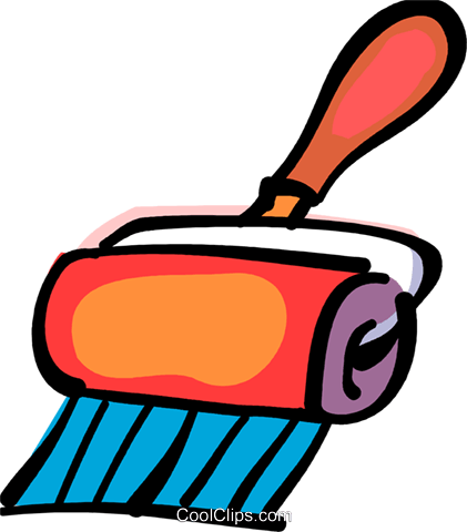Paint Rollers Royalty Free Vector Clip Art Illustration - Paint Rollers Royalty Free Vector Clip Art Illustration (421x480)