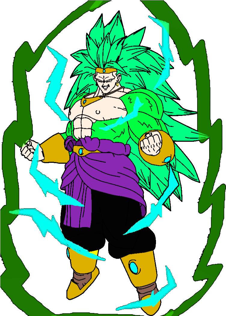 Clip Royalty Free Stock God By Jordanmcfighter On - Broly (757x1056)