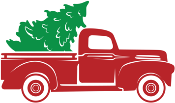 Transparent Trucks Christmas - Truck With Tree Svg (390x390)