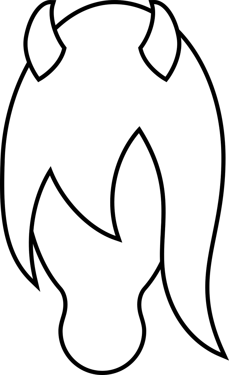 Logo Horse Head - Logo Kepala Kuda Putih (781x1280)