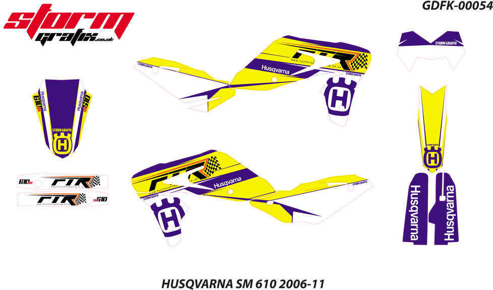 Husqvarna Sm 610 2006 - Husqvarna 610 Stickers (1000x590)
