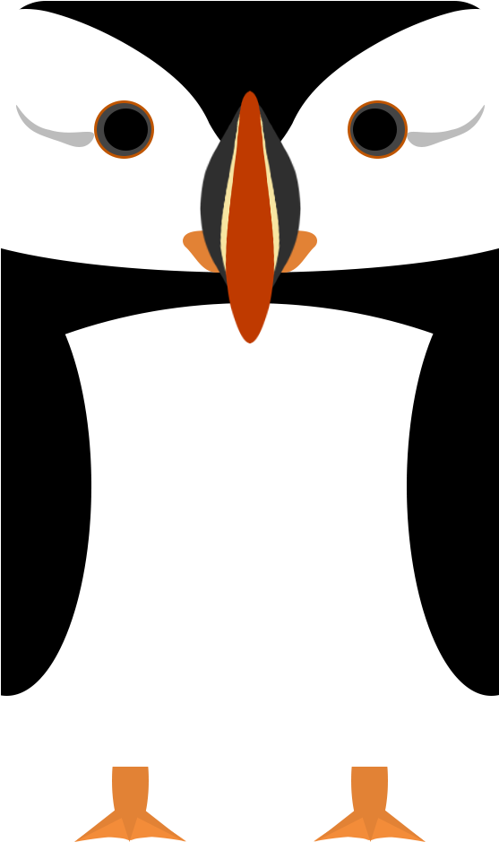 Animal[artwork] Puffin - Adã©lie Penguin (800x1200)