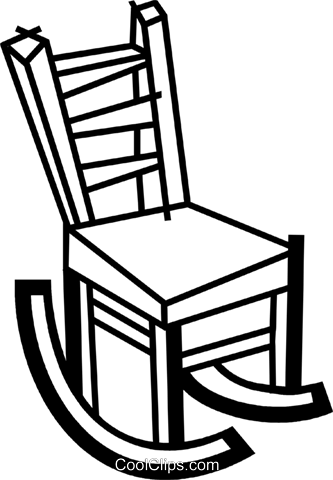 Rocking Chairs Royalty Free Vector Clip Art Illustration - Chair (333x480)