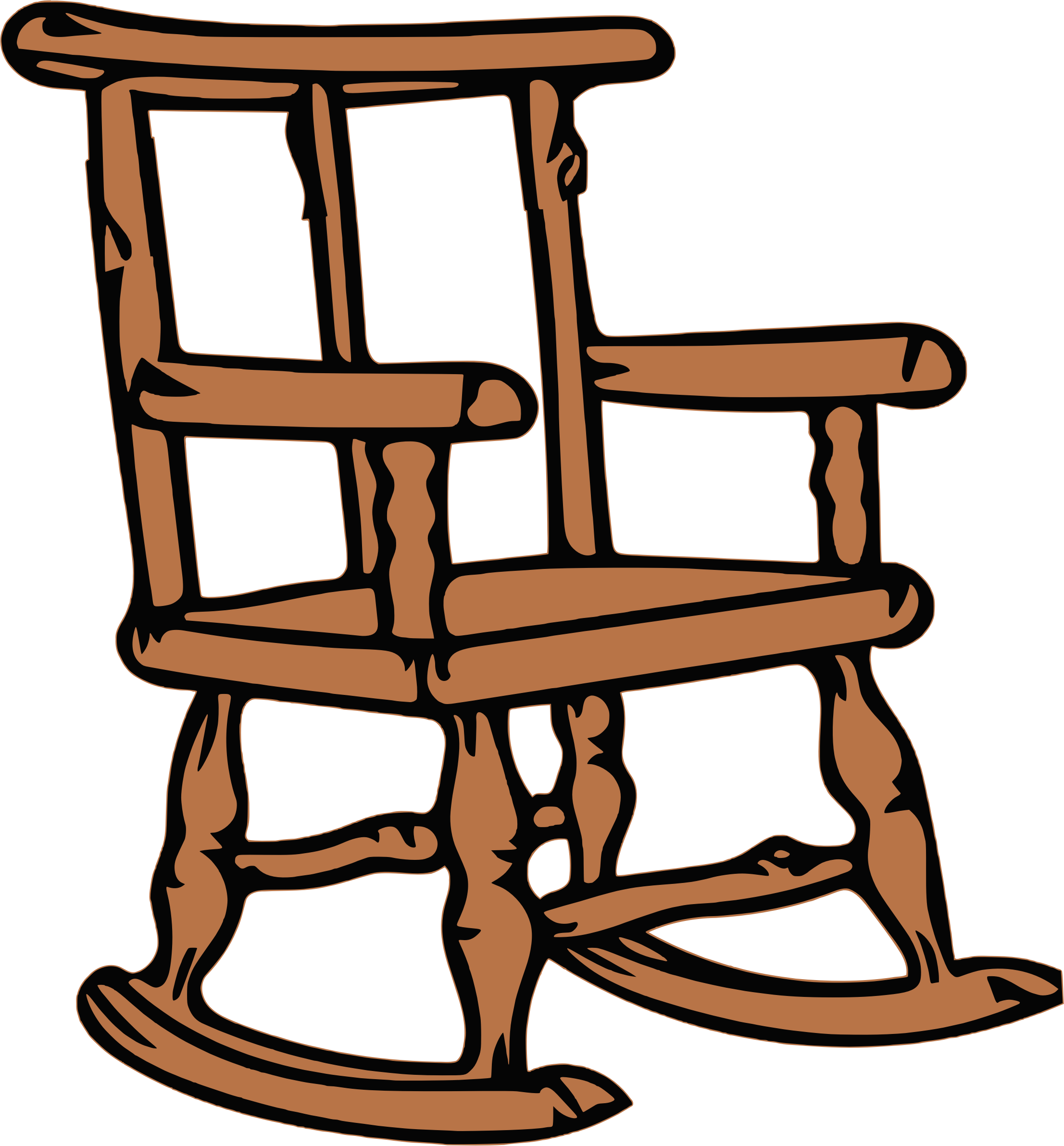 Big Image - Rocking Chair Clipart (2213x2383)