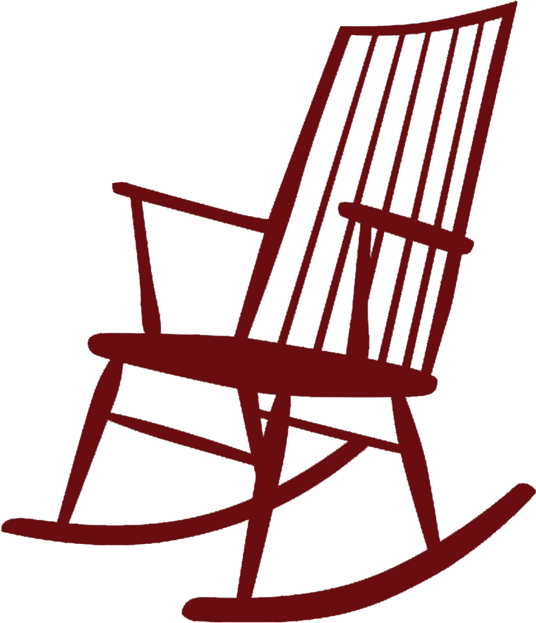 Red Rocking Chair Clipart (819x905)