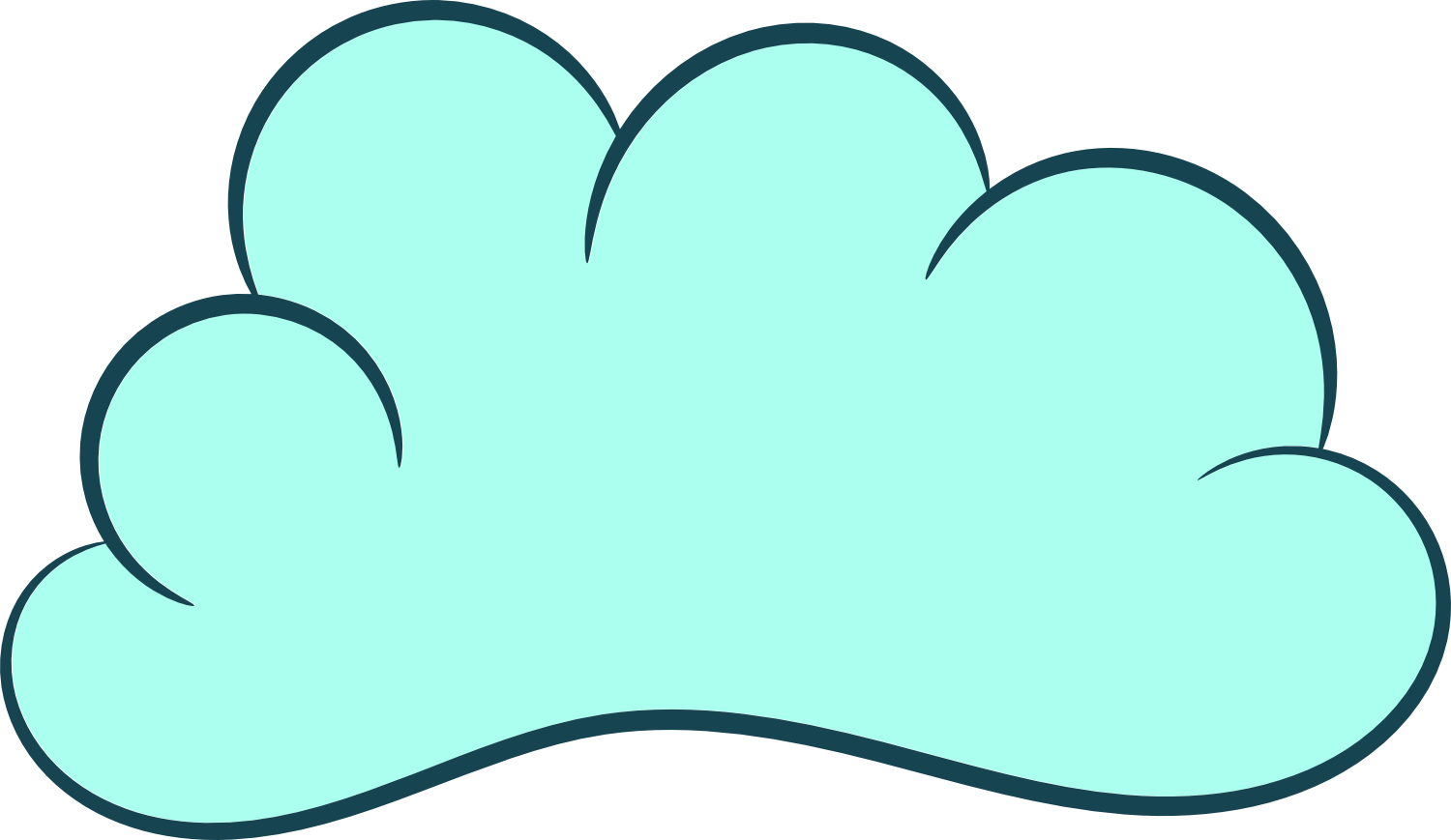 5 Cartoon Clouds - Cloud Png Cartoon (1500x869)