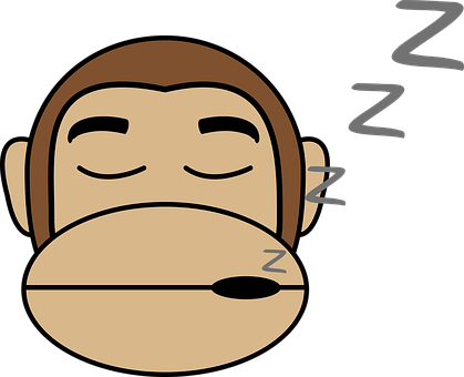 Sleeping Monkey Cliparts - Vektor Monyet (419x340)