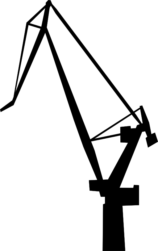 Port - Clipart - Crane Silhouette Png (512x813)