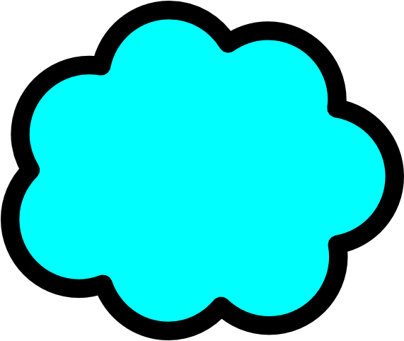 Speech Cloud Clip Art - Clip Art (570x596)