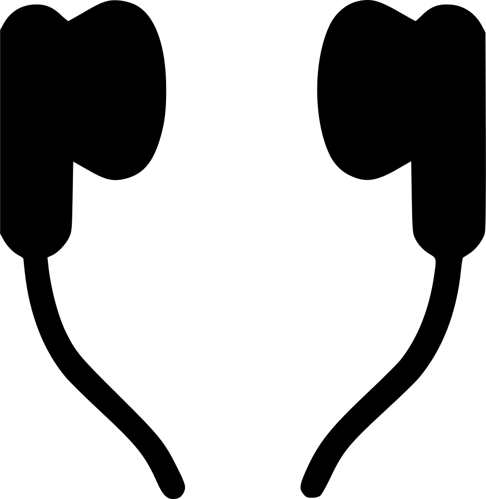 Earbud Svg Png Icon Free Download - Ear Bud Clipart (954x980)
