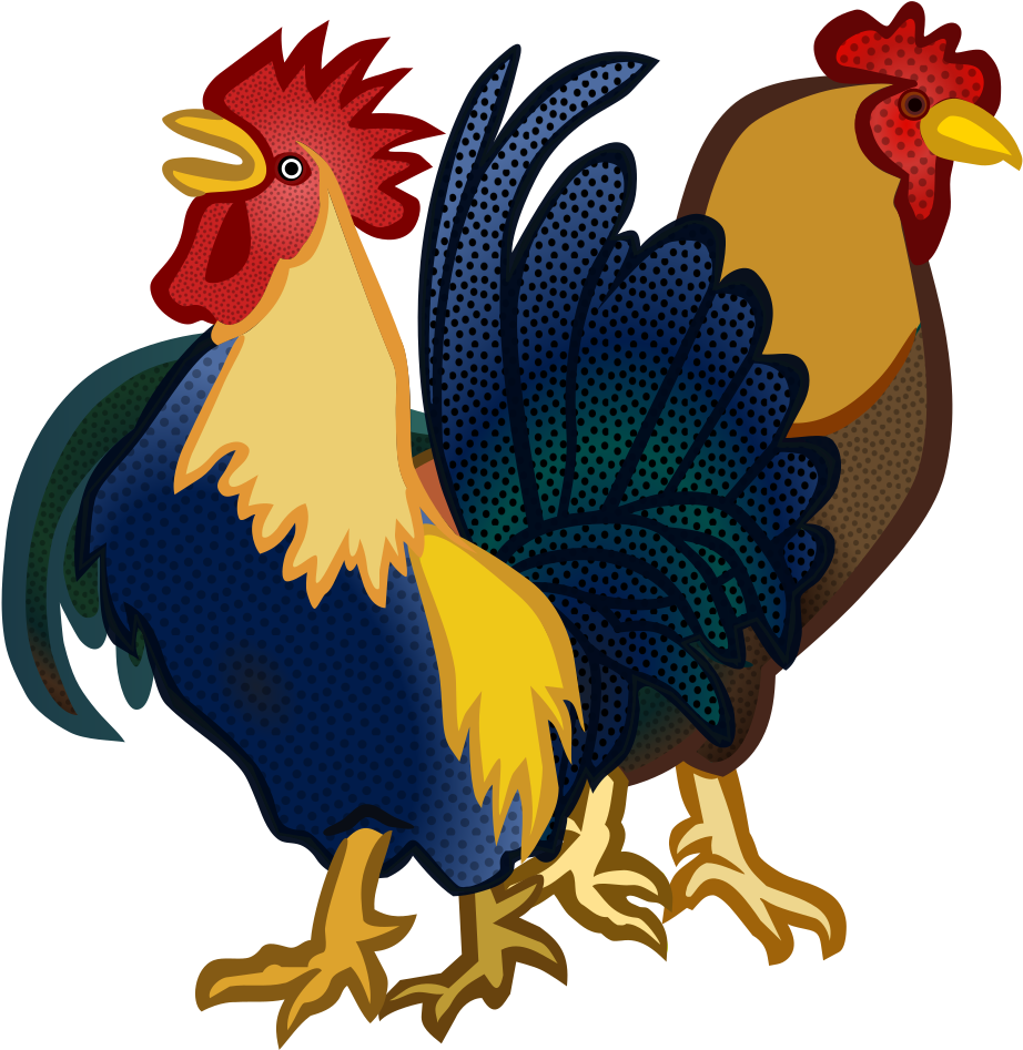 Clip Art Details - Ayam Jago Kartun (971x1000)