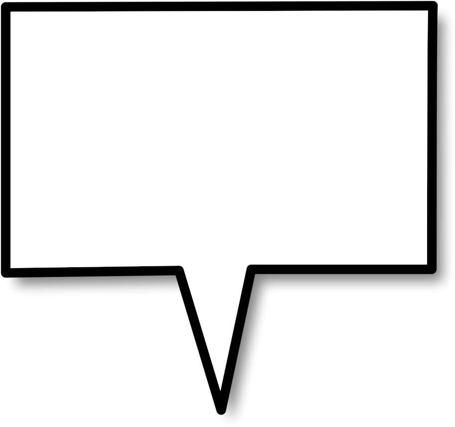 Square Clipart Speech Bubble - Square Speech Bubble Png (958x958)