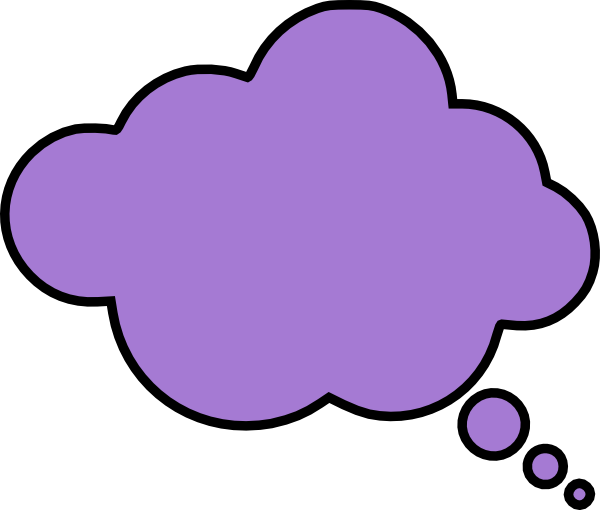 Thought Bubble Clip Art At Clker Com Vector Clip Art - Colorful Thought Bubble Png (600x510)