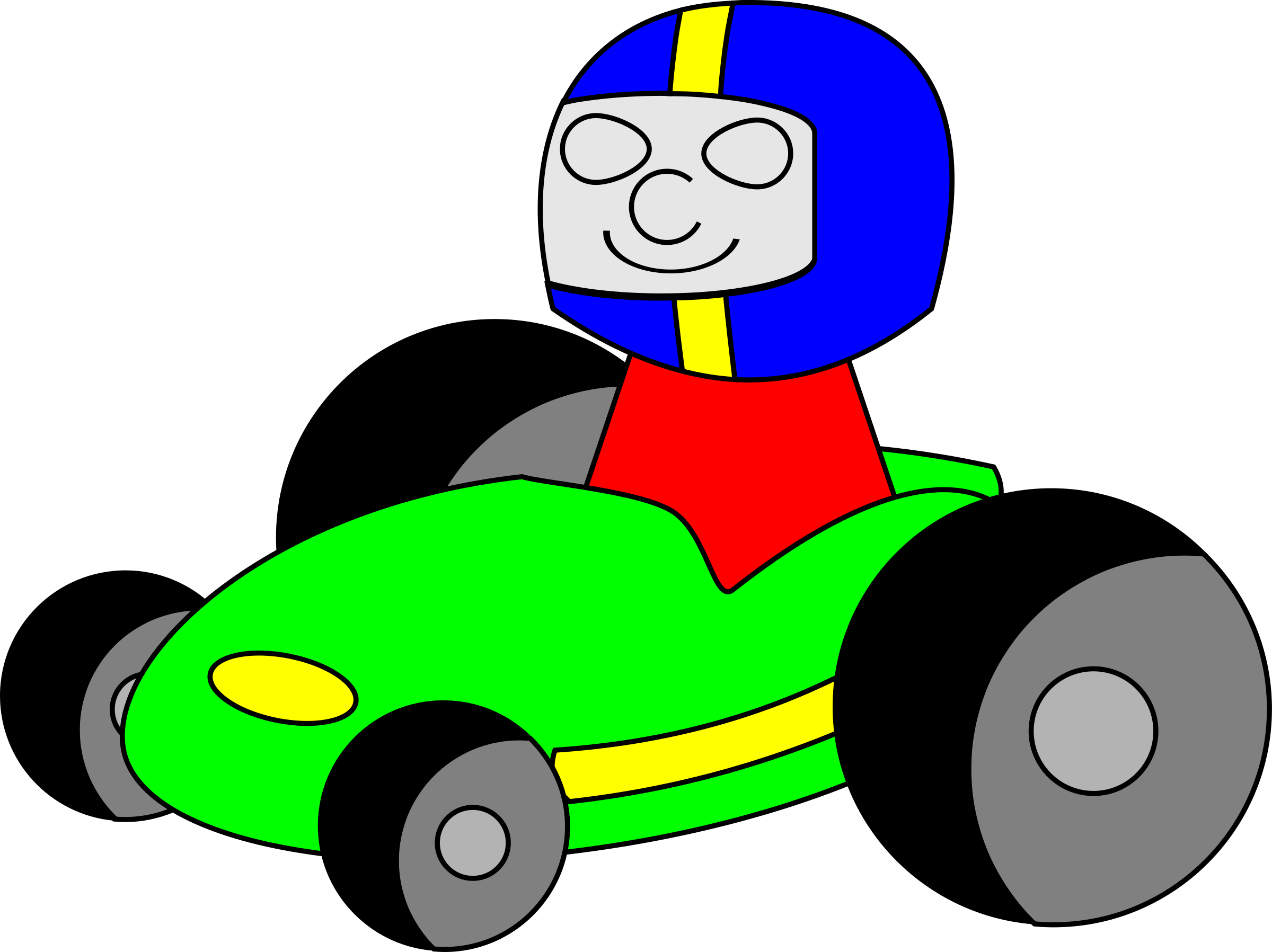 Free Vector Tombrough Gokart Clip Art - Clip Art Go Kart (2400x1797)