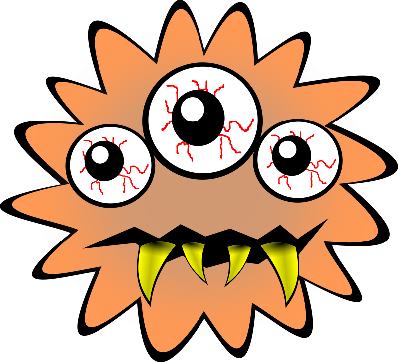 Bacteria Clip Art Download - Bacteria Cartoon Transparent (800x727)