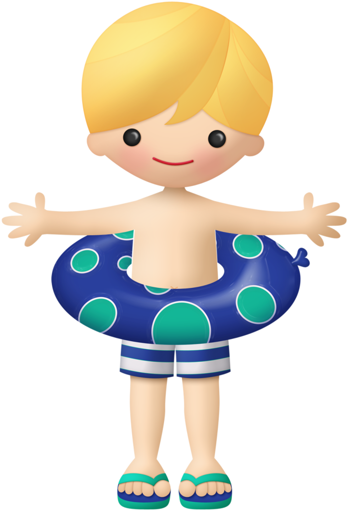 Praia, Fundo Do Mar E Etc - Beach Boy Clip Art (698x1024)