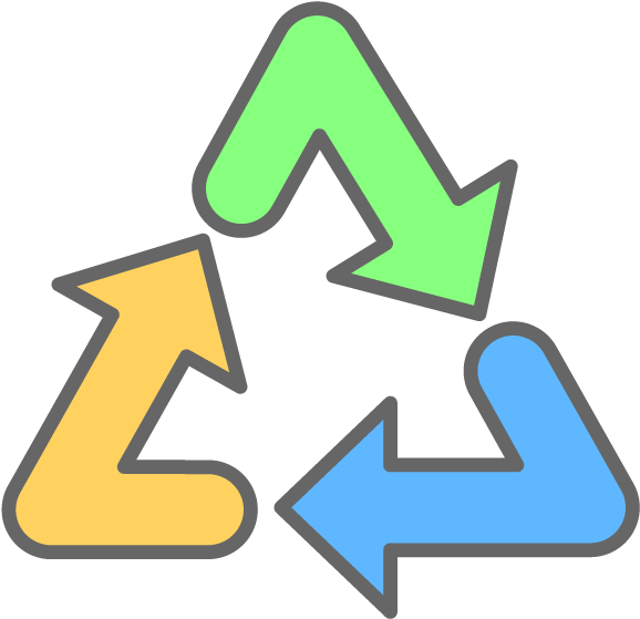 View All Images-1 - Recycling Symbol Yellow (640x640)