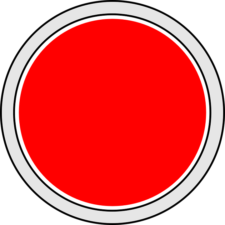 Arcade Button Clip Art - Button Icon Red (720x720)
