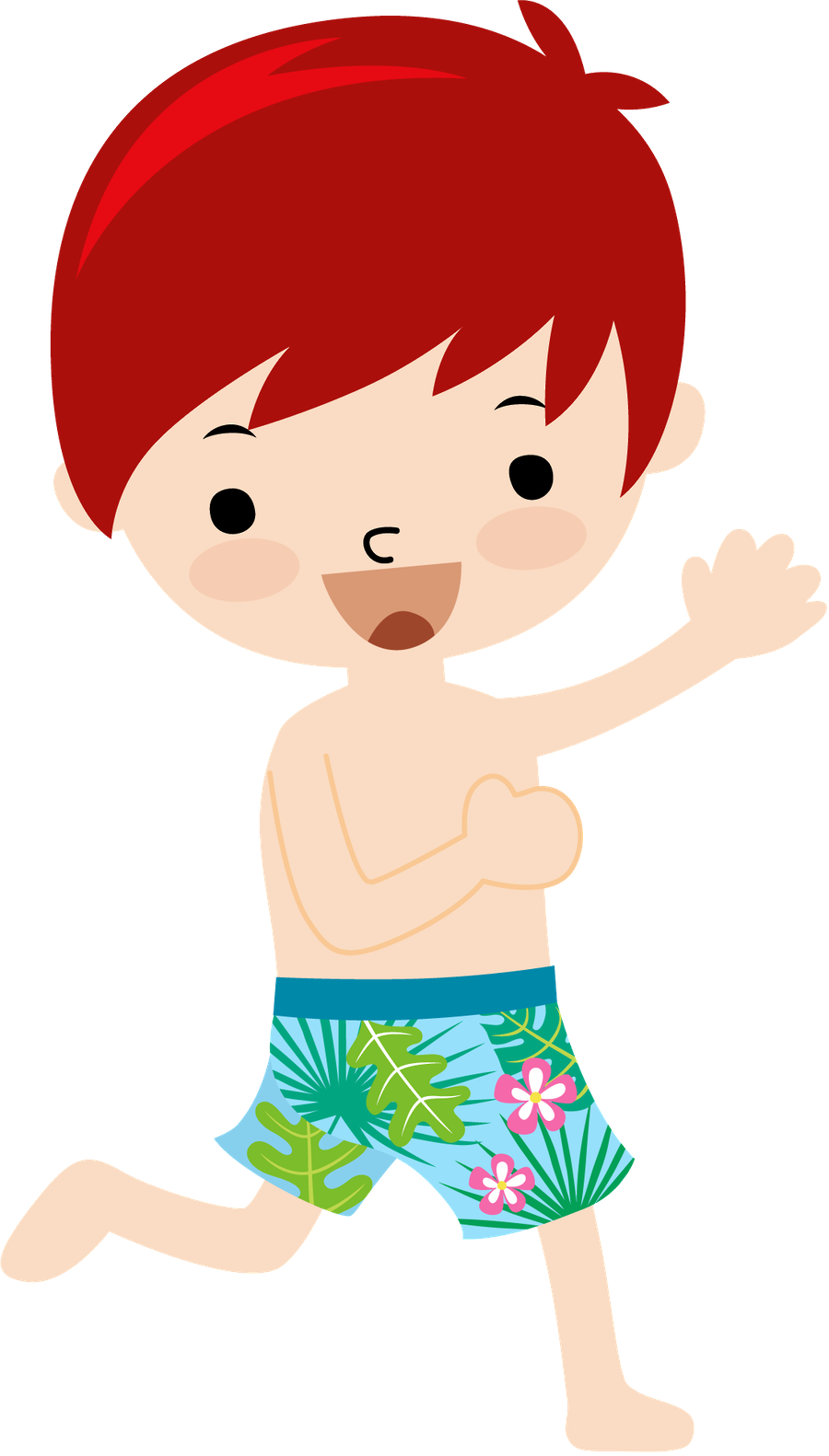 Say Hello Pool Partiessummer Beachpreschool - Menino Na Praia Png (900x1582)