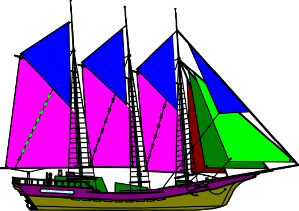 Large Ship Mast Clipart Ship Clipart - Sailing Ship (600x425)
