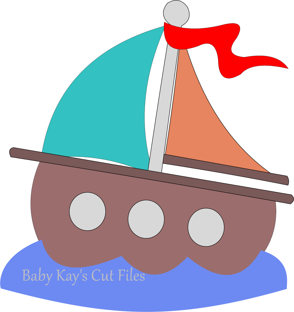 Cut File Sailboat - Cut File Sailboat (1205x1280)