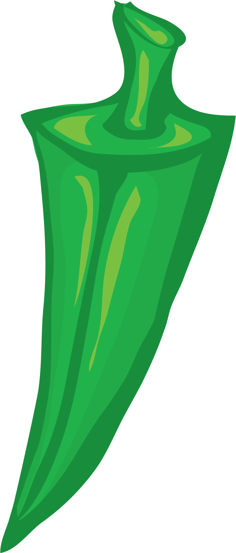 Okra Clip Art - Clip Art (1229x2120)