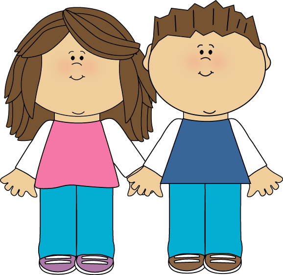 Brother Clip Art - One Brother And One Sister (578x562)