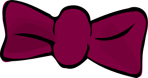 Gallery Of Projects Inspiration Bowtie Clipart Bow - Maroon Bow Tie Clipart (600x317)