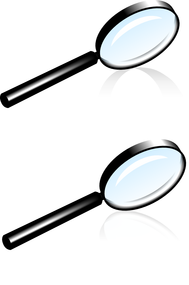 Free Vector Magnifying Glass Lens Clip Art - Magnifying Glass Clip Art (1591x2400)