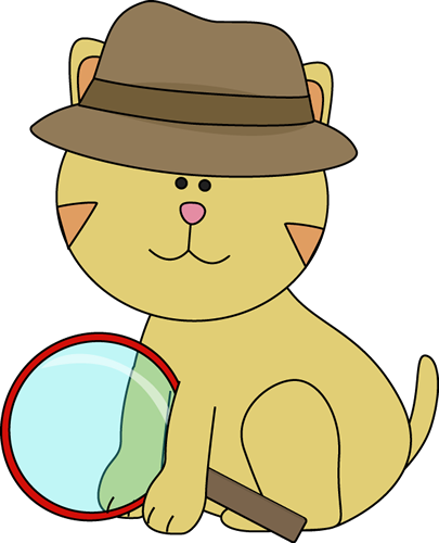 Detective Woman Clipart - Detective Cat (405x500)