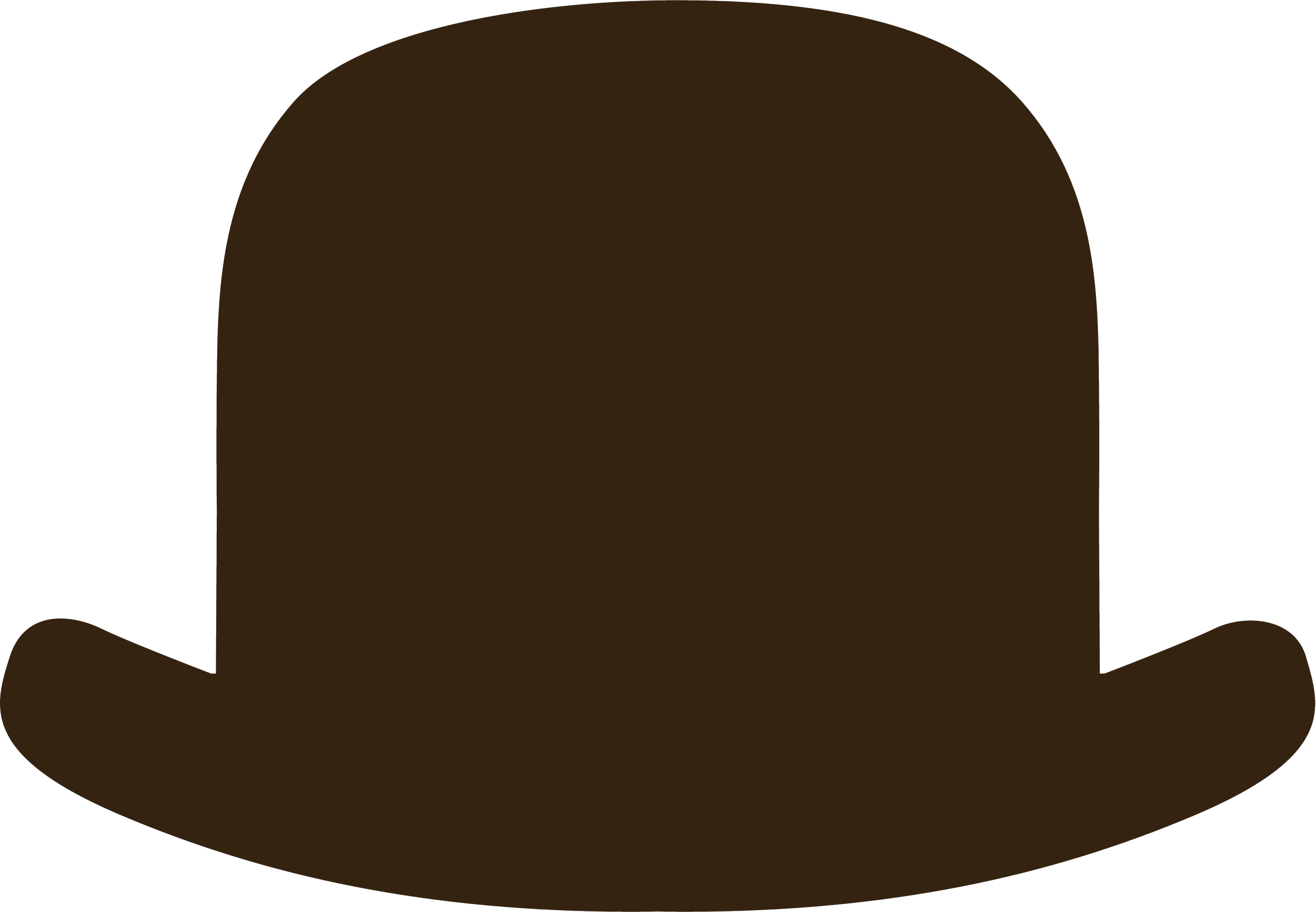 Mustache Clip Art With Transparent - Mustache With Hat Png (2812x1948)