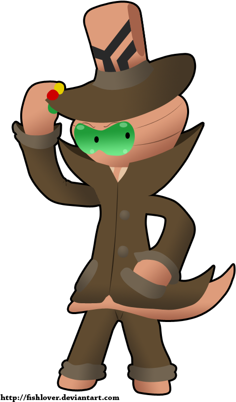 Reggie The Alien Detective By Fishlover - Cartoon (513x829)