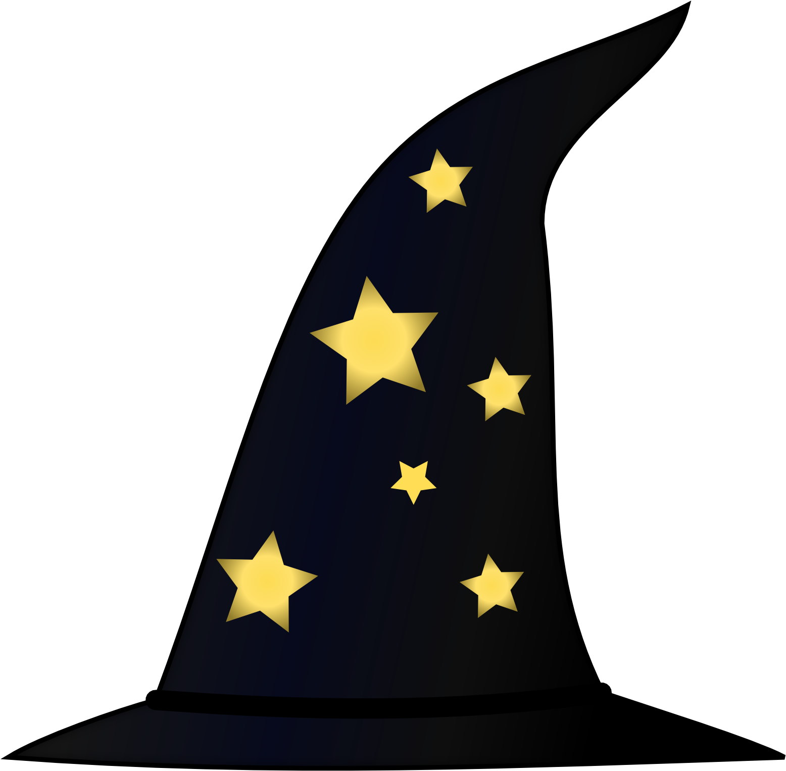 Chpeau De Sorcier Wizard Hat - Magician Hat Clipart (1979x1925)
