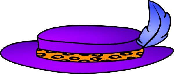 Pimp Hat Clip Art (600x256)