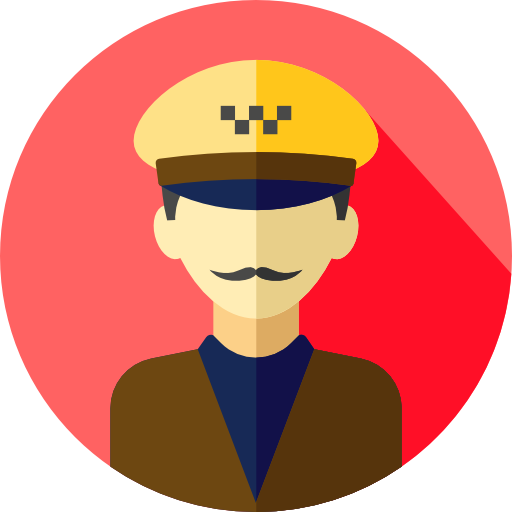 Taxi Driver Free Icon - Taxi Driver Icon Png (512x512)