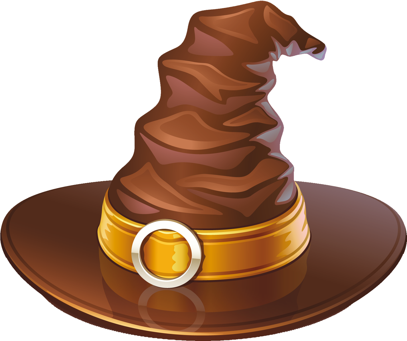 Brown Hat Cliparts - Transparent Witches Hat Clipart (1500x1285)