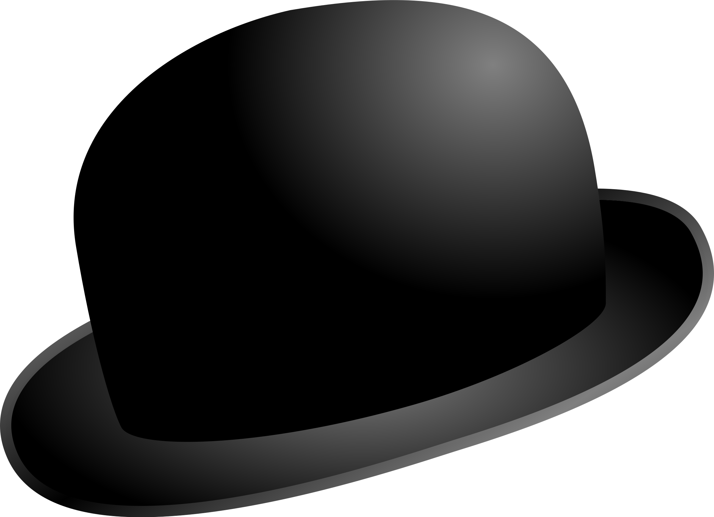 Charlie Chaplin Png - Bowler Hat Vector (2400x1738)