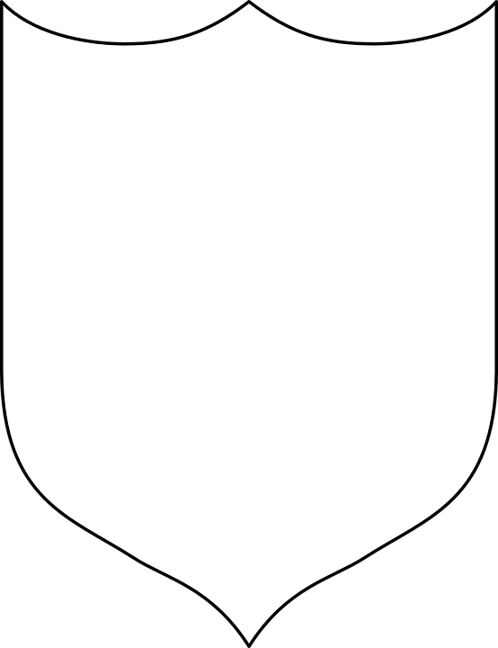 Shield Clipart Badge - Crest Quadrants (554x720)