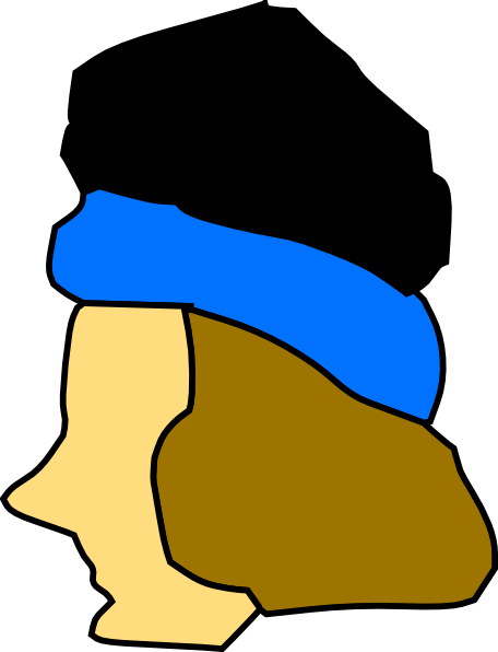 How To Set Use Man Head Silhouette Svg Vector - Clip Art (456x596)