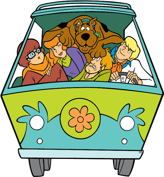 Mystery Clipart Cartoon - Scooby Doo Mystery Machine Png (550x592)