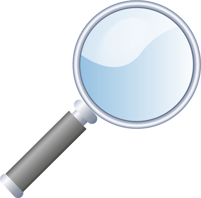 Lens Clipart Transparent - Free Magnifying Glass Clipart (800x786)