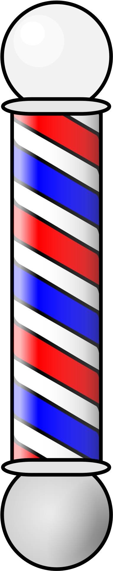 Barbershop Pole 2 Animation - Free Barber Pole Clipart (800x2400)