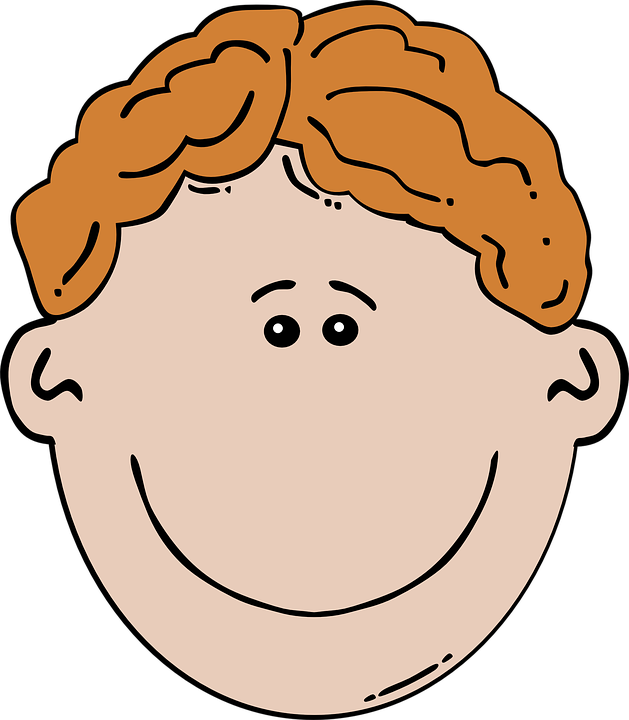 Blonde Clipart Face - Cartoon Face With Mustache (629x720)