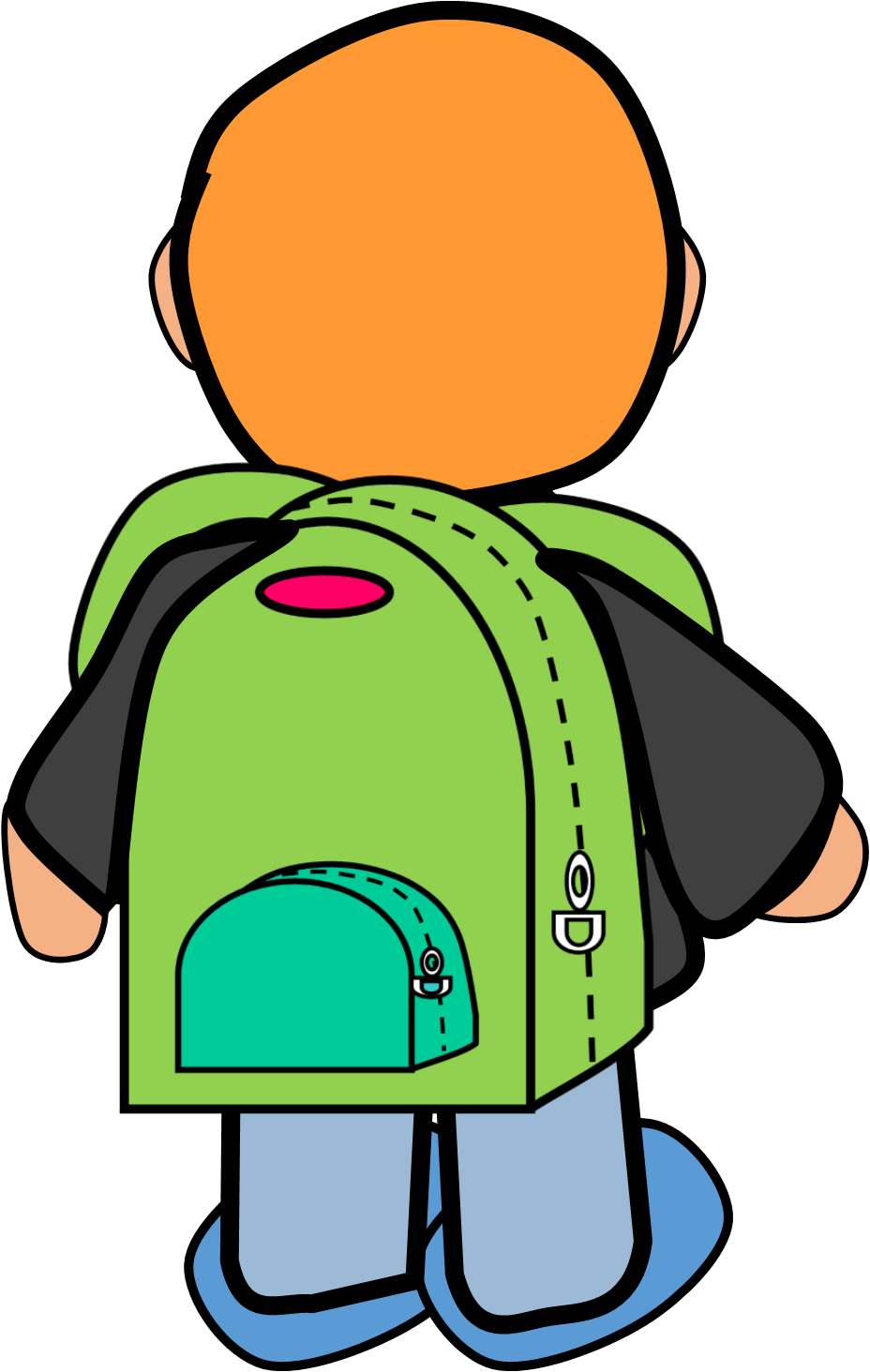 *✿**✿*al Cole*✿**✿* - Boy With Backpack Clipart (928x1464)