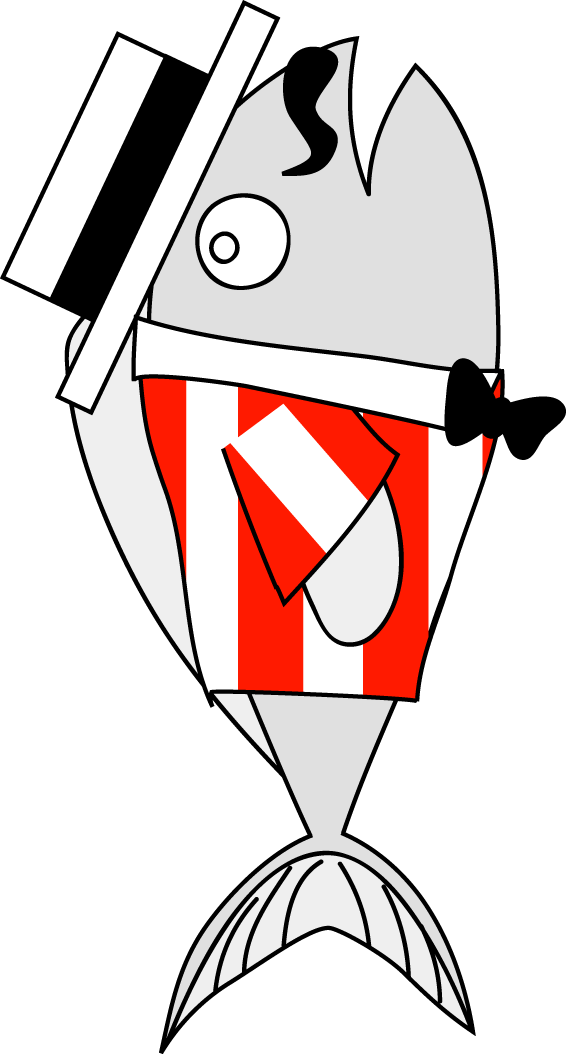 Barbershop Fish By Belugatoons On Clipart Library - Openclipart (566x1054)