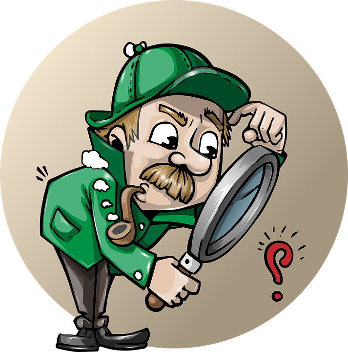 Clipart Of Investigation, Searching And Investigate - Cartoon (1268x1280)