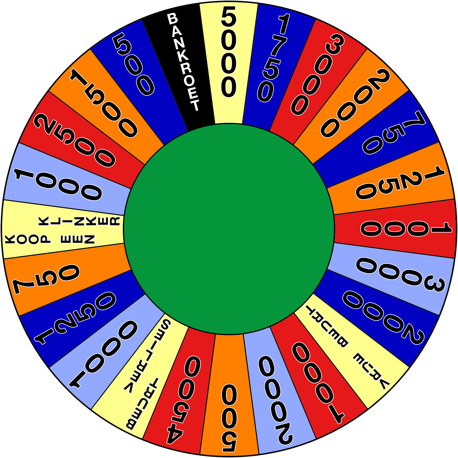 Het Rad Der Fortuin 1975 Round 1 By Wheelgenius On - Vowel (1510x1510)